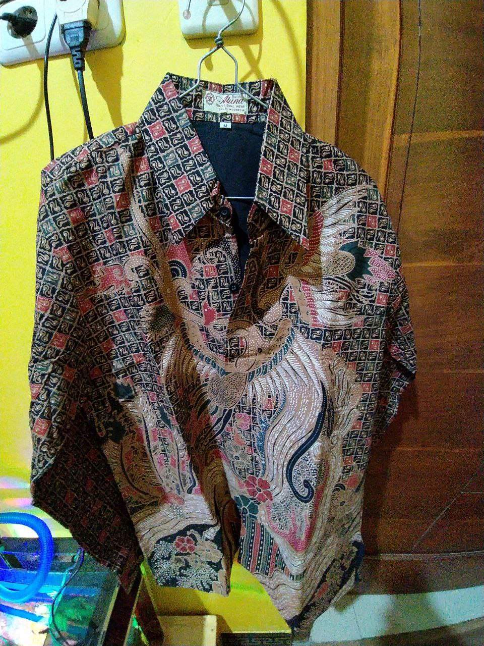 Kemeja Batik Pria Lengan Panjang Premium Slimfit Kantor Modern Batik Aluna Pcw 016