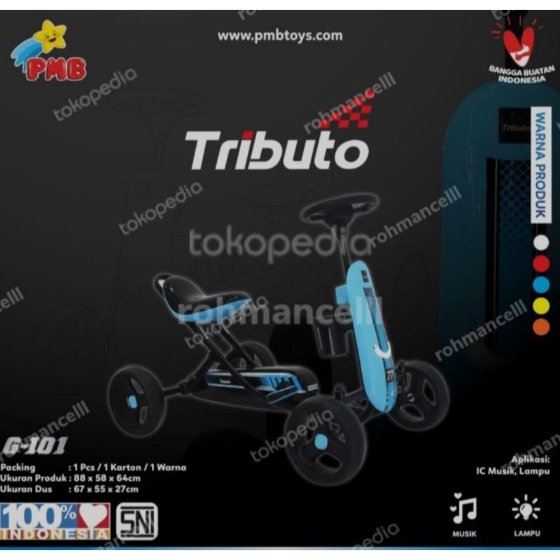 Gokart Tributo G-101 PMB dijamin original