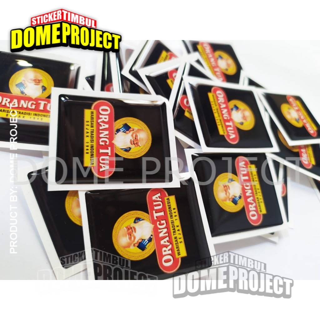 EMBLEM DASI VESPA PIAGGIO ORANG TUA STIKER RESIN LENTUR STIKER AKSESORIES VESPA