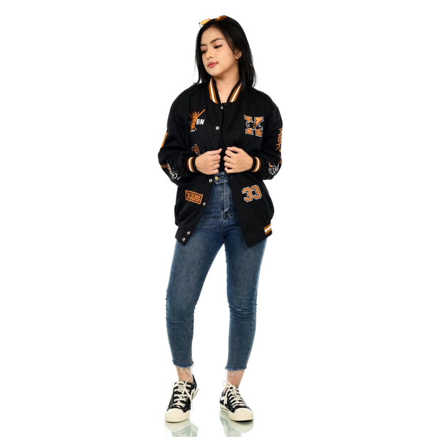 Jaket Varsity Baseball Vintage Pria  Wanita Unisex Streetwear Full Embroidery Jacket Varsity Baseball Vintage Laki Laki  Perempuan Chenille A217 Murah Terbaru Terlaris Tahun 2022