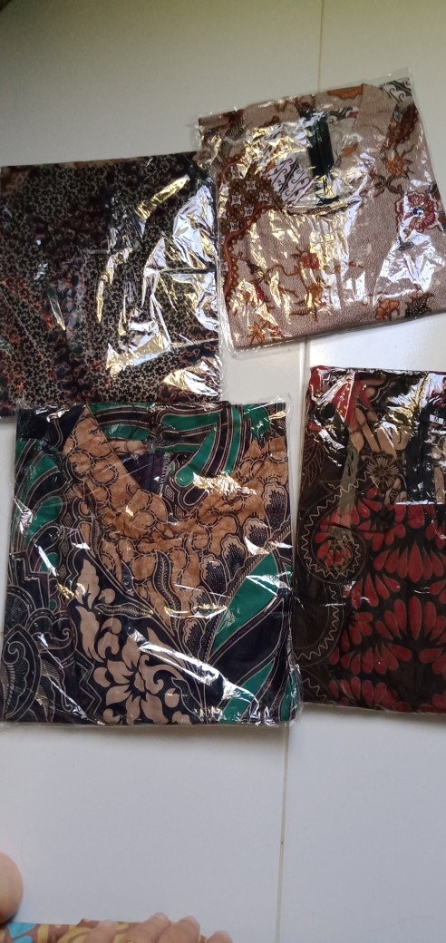 Couple Batik Tunik Modern Seragam Kerja Kantor Lengan Panjang Terbaru