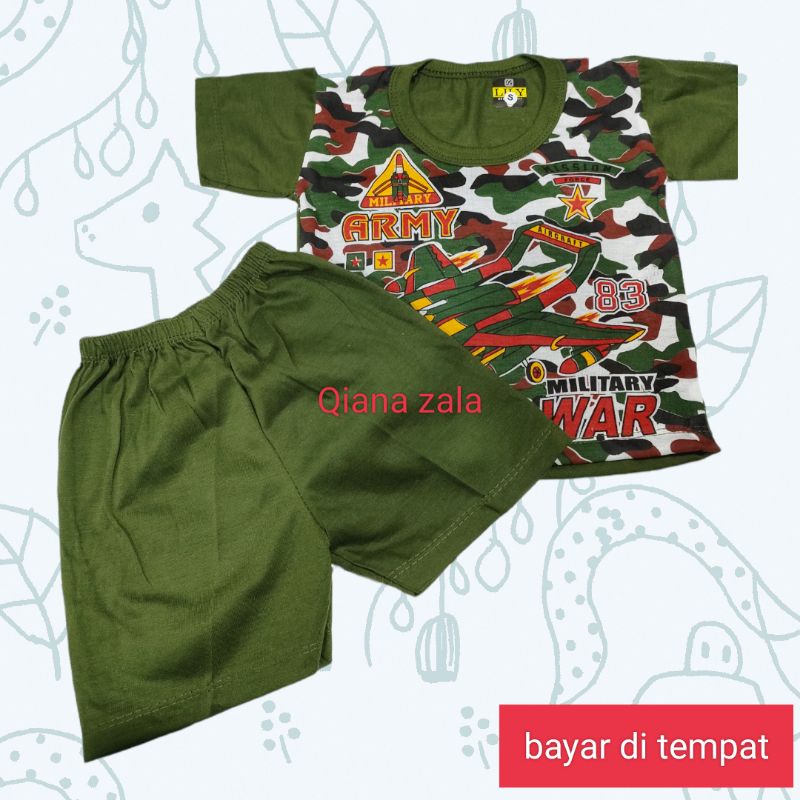 stelan baju anak2 terbuat dari bahan katun dingin di pakek