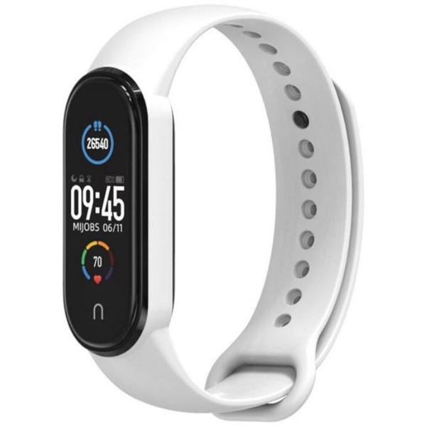 SMARTBAND M5 MI5 JAM TANGAN SMARTBAND WATERPROOF FITNESS - PUTIH
