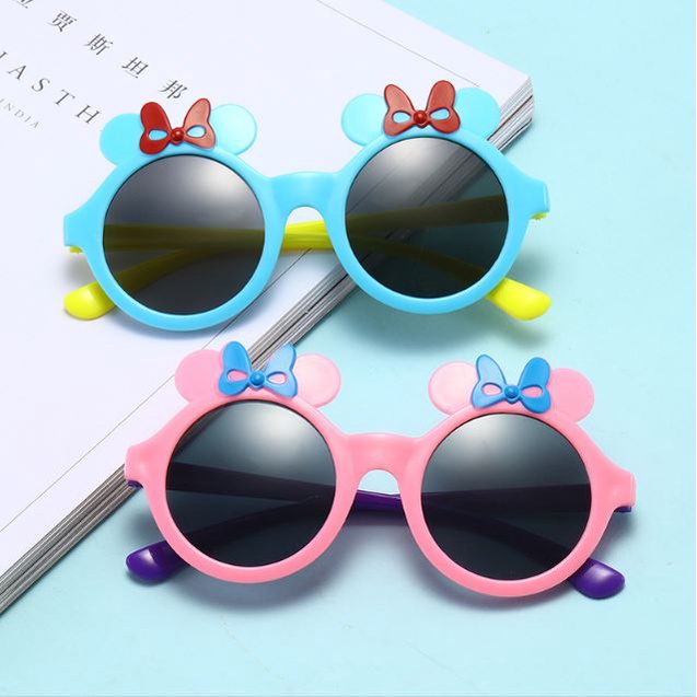 Kacamata Anak Fashion Motif Pita Kacamata Anak Motif Bunga Matahari Kacamata Hitam High Quality Kids Sunglasses Kaca Mata Murah Import-4