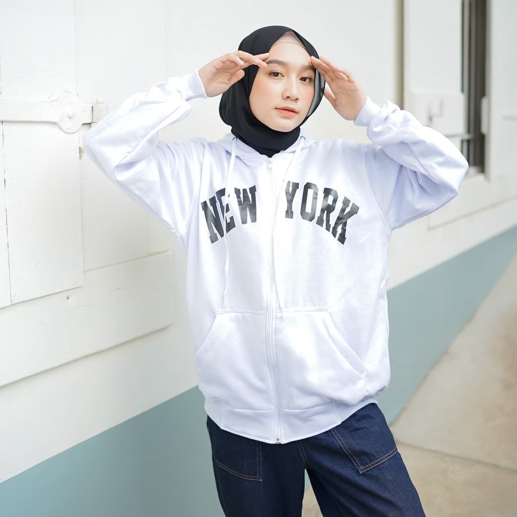 MVP - New York Zipper - Jaket Hoodie Unisex Terbaru