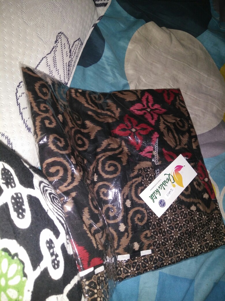 Gamis Batik Sogan Kombinasi Katun Halus Berkualitas Gamis Songket Manggar