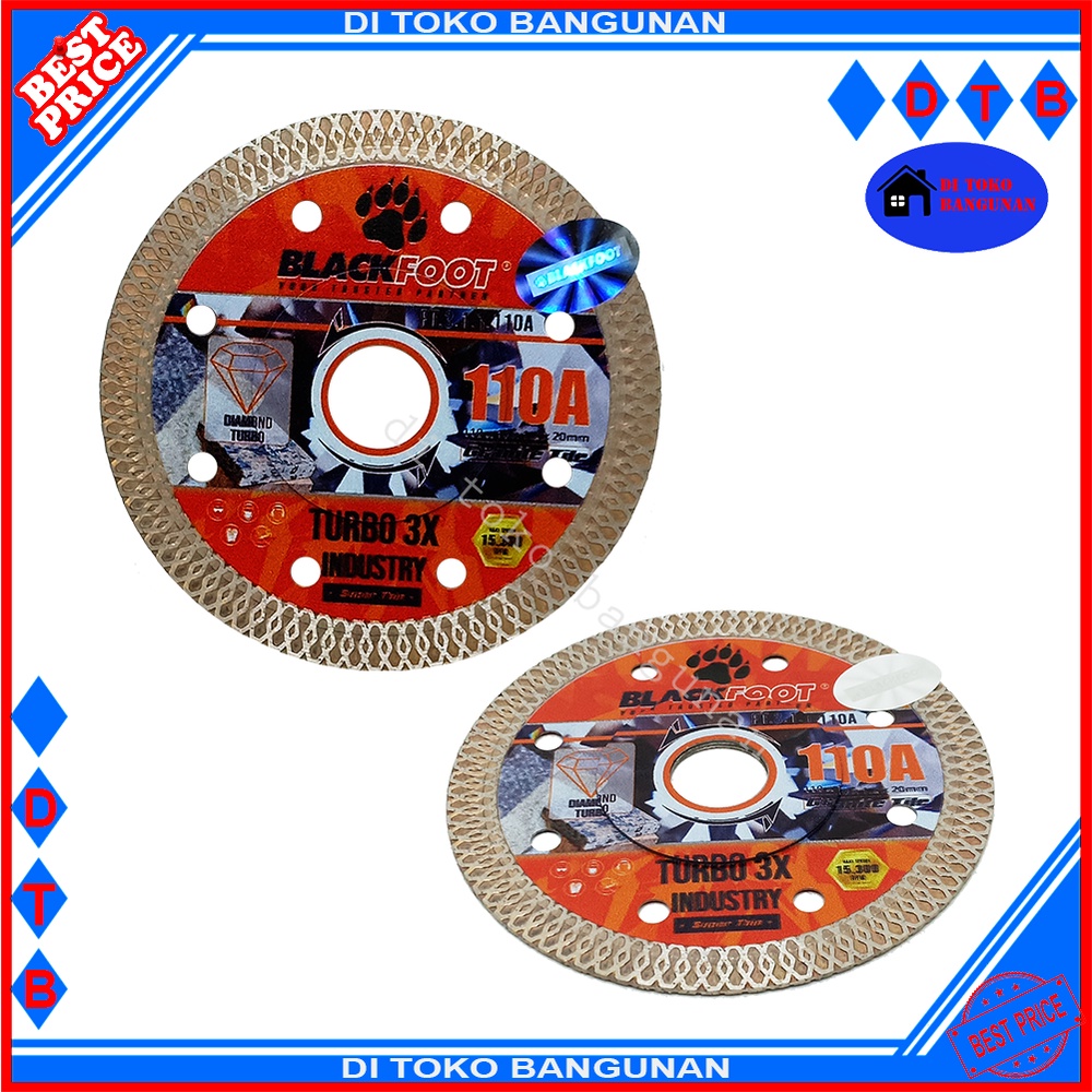 Mata Potong Marmer Keramik 110A Diamond Wheel Turbo Blackfoot