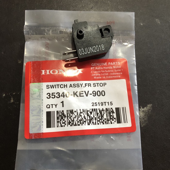 Otomotif - Spare Part Motor - Karburator Switch Rem Depan Honda Beat Scoopy Vario Spacy Kvy Promo