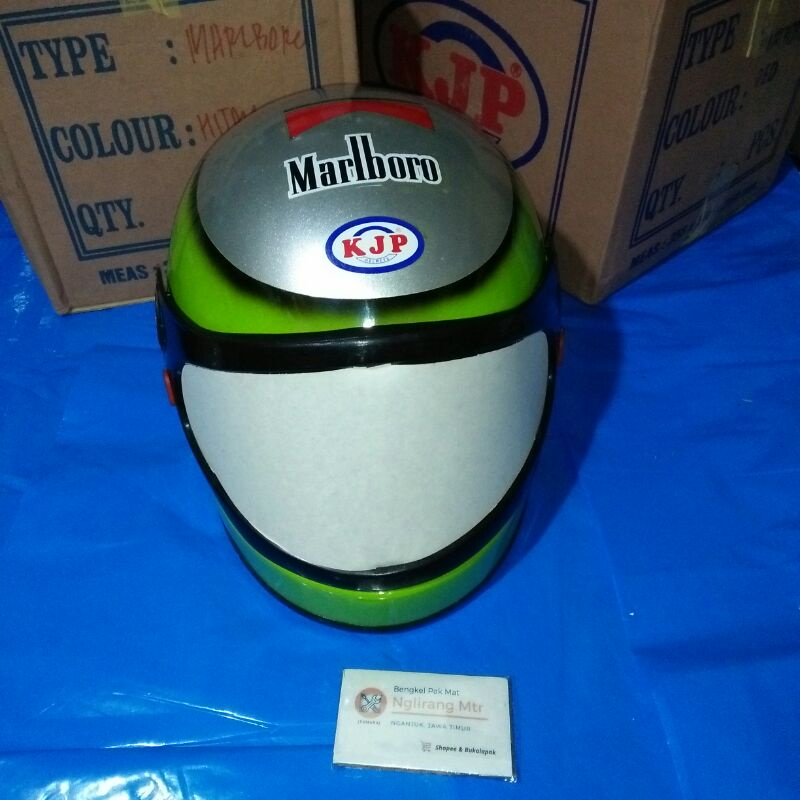 helm helmet lama klasik classic jadul retro old school vintage drag race Thailook Thailand merk KJP 