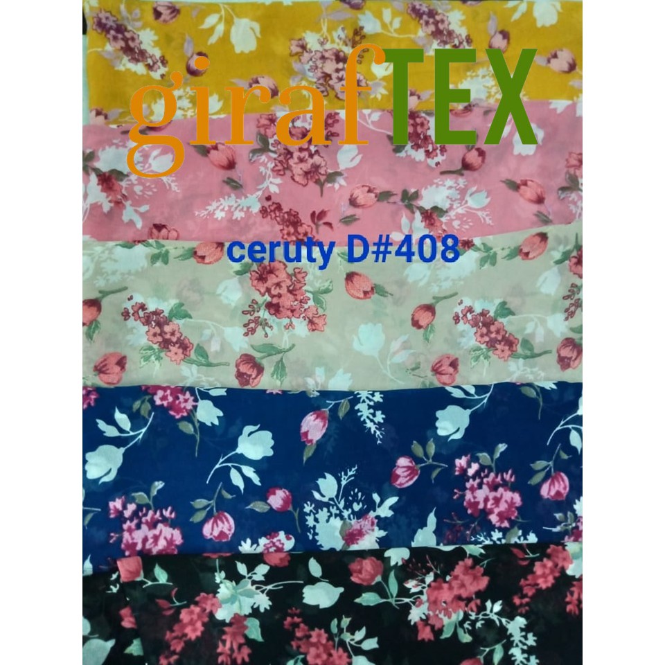 Cerutti Motif - Kain Cerruty Ceruti Cerruti Bunga Melati