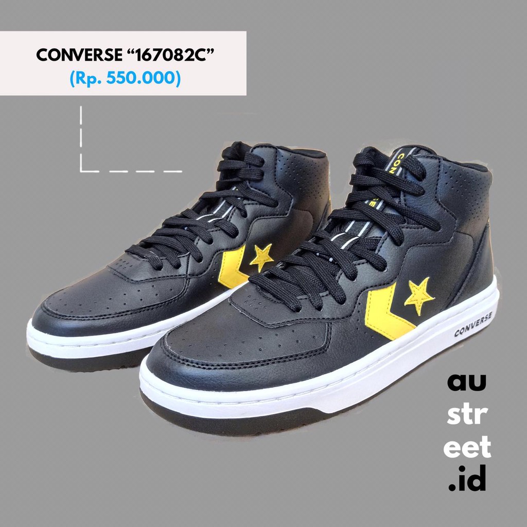 Sepatu Sneakers Pria Converse 167082C Warna Hitam