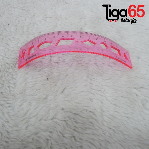 365 PENGGARIS 15CM #40907 Penggaris Plastik 15cm Warna Pastel Estetik