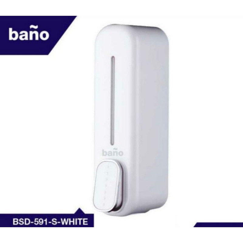 Soap dispenser bano single wahite / Tempat sabun BANO putih