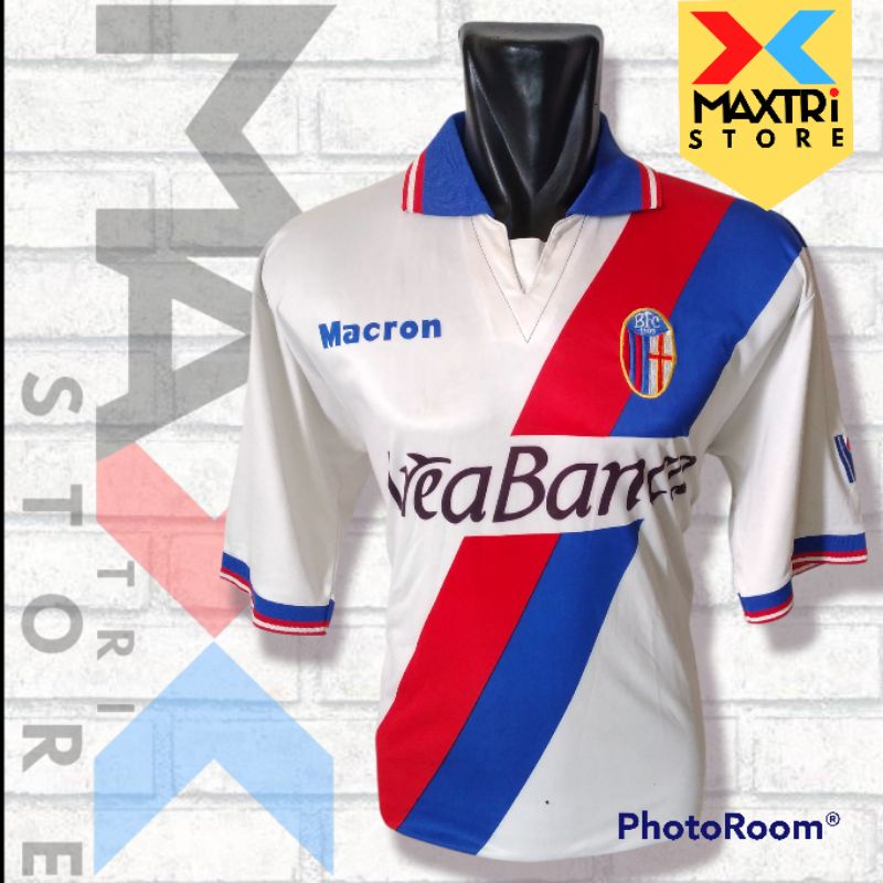 JERSEY BOLA BOLOGNA FC AWAY 2001/2002 JERSEY RETRO JEREEY LAWAS