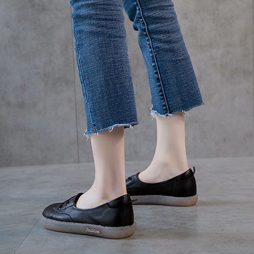 Sepatu Sneakers Wanita Model Terbaru,  Sepatu Flat Casual Slip-On wanita Vol.9