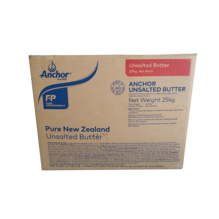 

TERMURAH ! Butter Anchor Unsalted 25kg , BUTTER TAWAR ANCHOR 25KG GROSIR