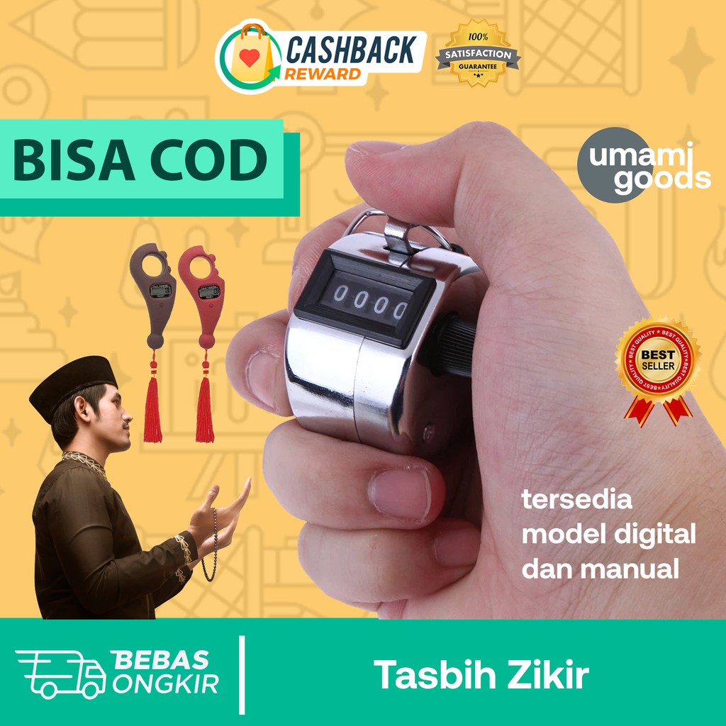 TASBIH ZIKIR MANUAL STAINLESS PENGHITUNG ANTRIAN TASBIH DIGITAL KAYU ALAT PENGHITUNG MANUAL