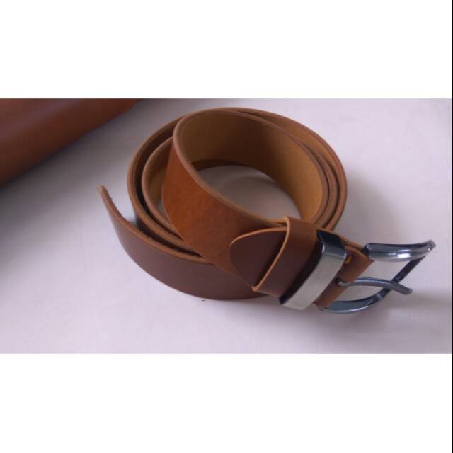 Ikat Pinggang Kulit Gesper Sabuk Kulit Asli FREE GRAVIR NAMA