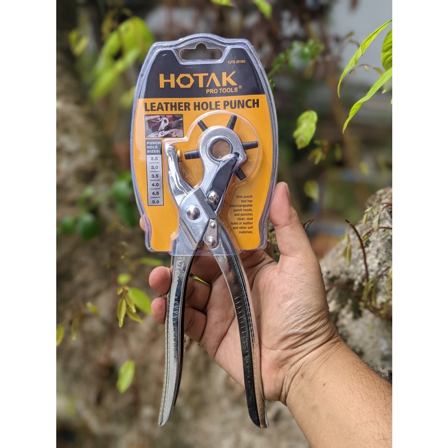 Leather Hole Punch Plong Hotax Pembolong Kulit Sabuk