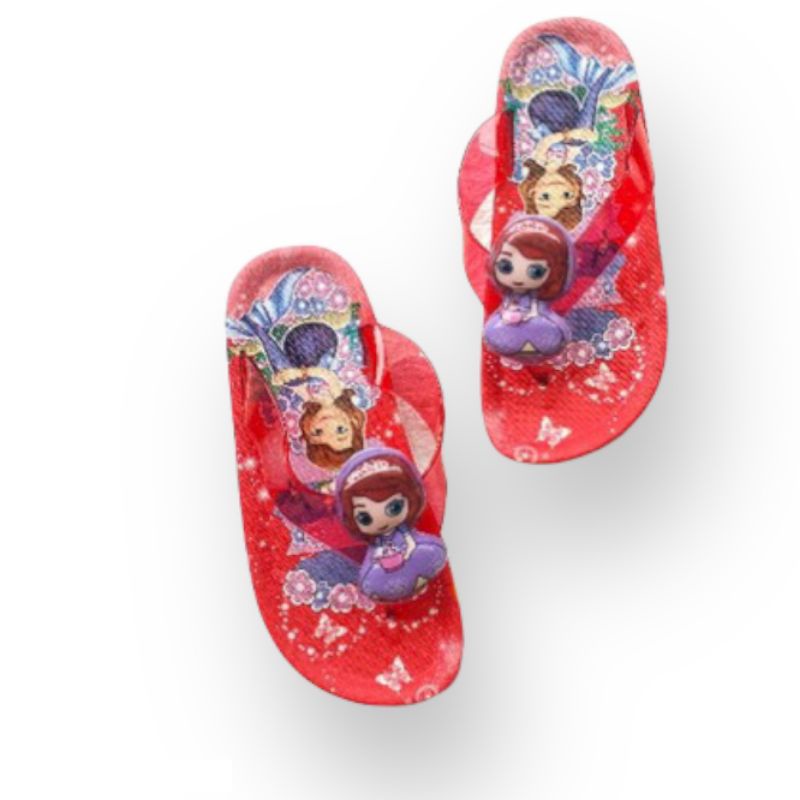 Sandal Jelly Anak Perempuan Motif Sofia,Sandal Jepit Anak,Sandal Princes,Sandal Anak Import