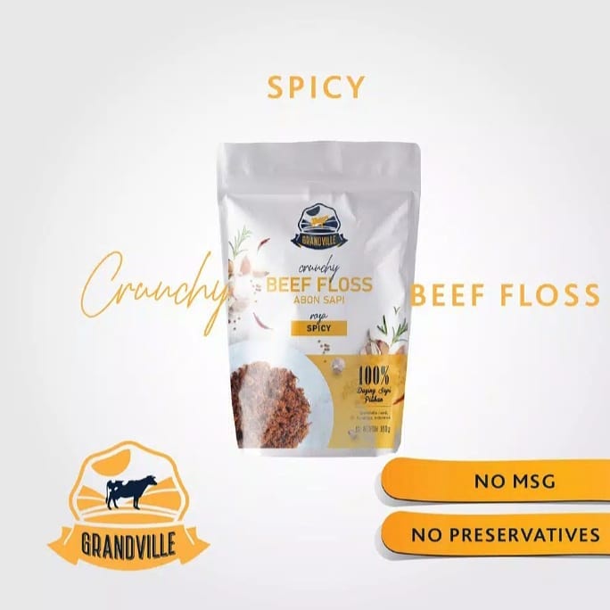 

ABON- GRANDVILLE ABON CRUNCHY SPICY 100GR -MAKANAN-KERING.