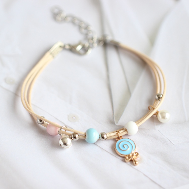 T&amp;Y Gelang Couple Wanita Karakter Gelang Persahabatan Tali Lucu Bracelet Korea Unicorn Couple Sahabat Manik Tali Wanita Braided Friendship Adjustable Aksesoris Motif Persahabat