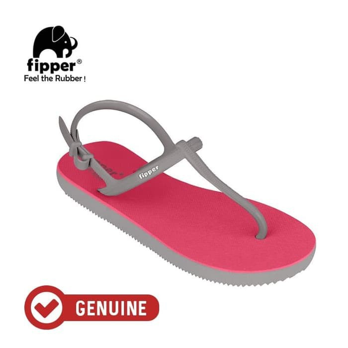  Fipper  Strappy Red Ruby Grey Shopee Indonesia