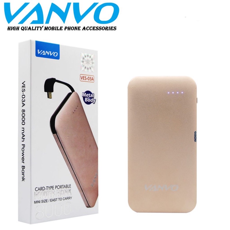 POWERBANK/PB/PB VANVO SLIM VES-03A 8000MAH