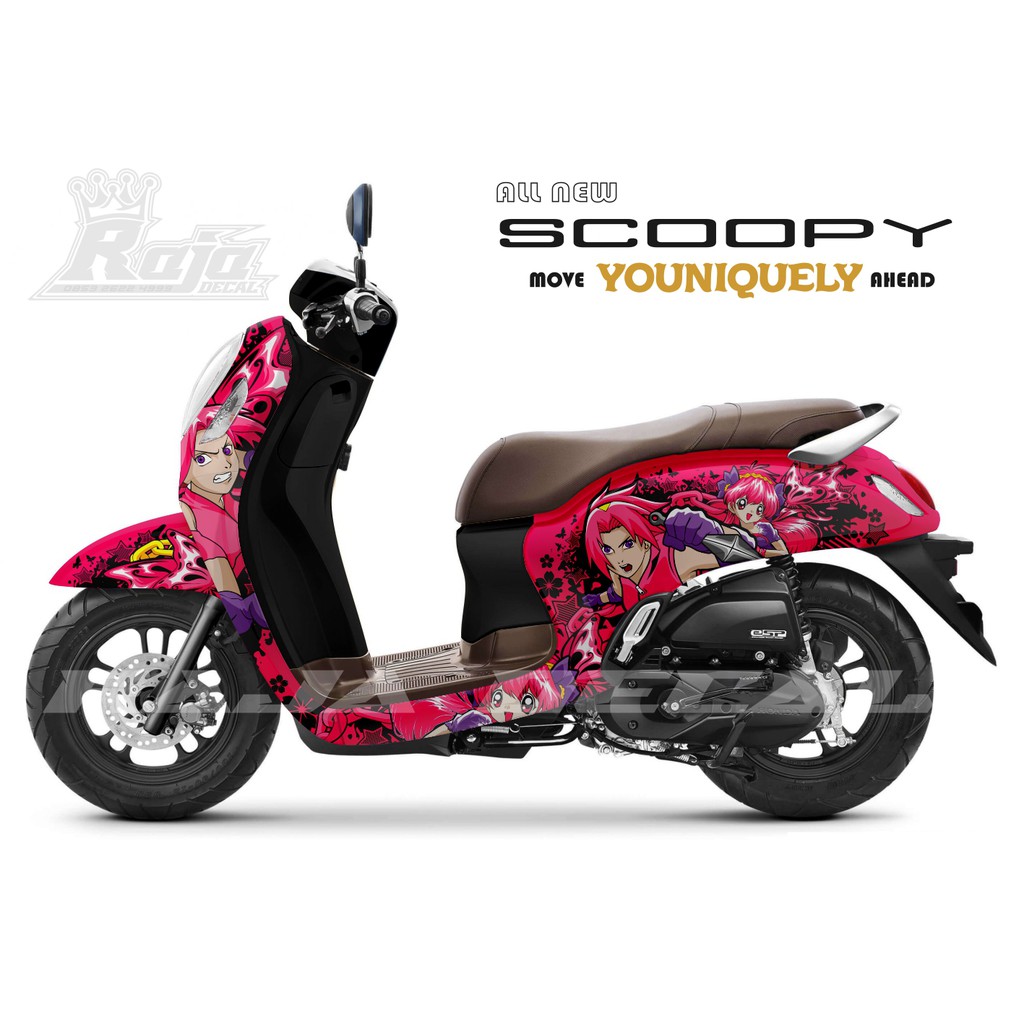 DECAL SCOOPY FULL BODY - STICKER DECAL SCOOPY FULL BODY Sakura