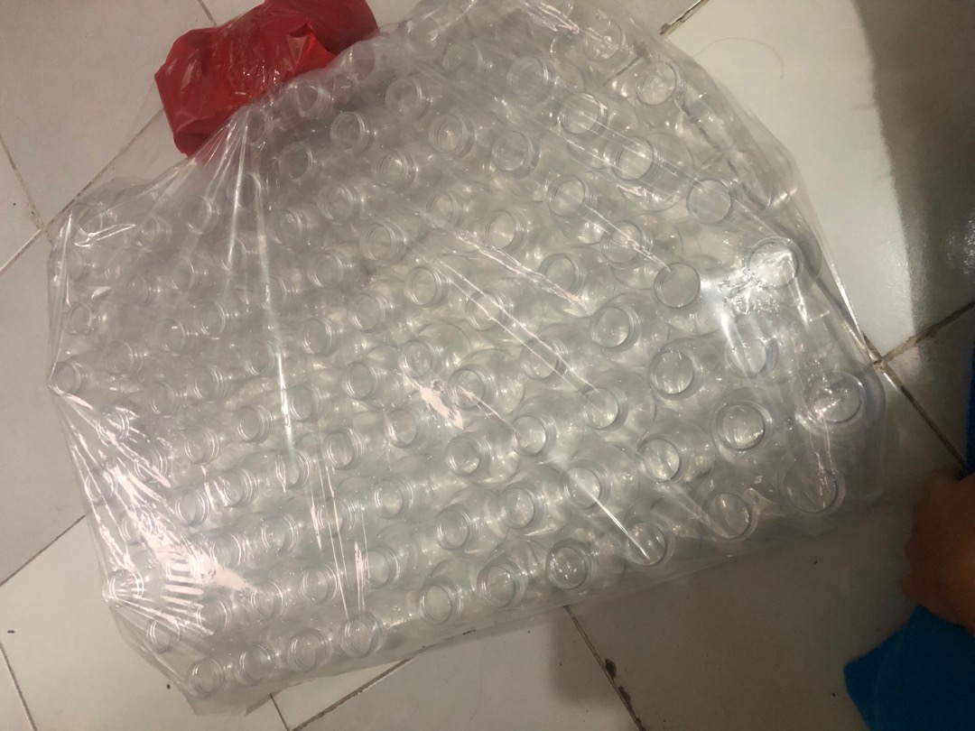 ( 100 Pcs Botol Cabe 200 Ml Sn Hitam Botol Plastik 200 Ml / Botol Murah
