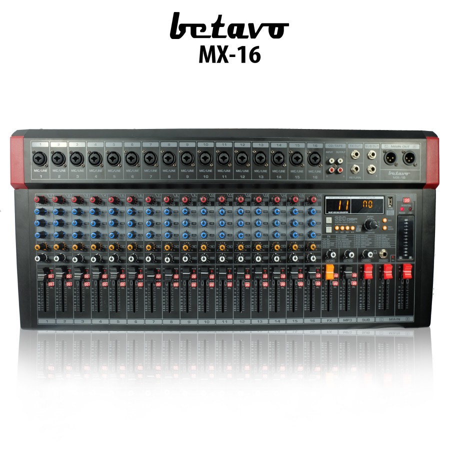 MIXER AUDIO BETAVO MX 16 PROFESSIONAL MIXER AUDIO 16 CHANNEL