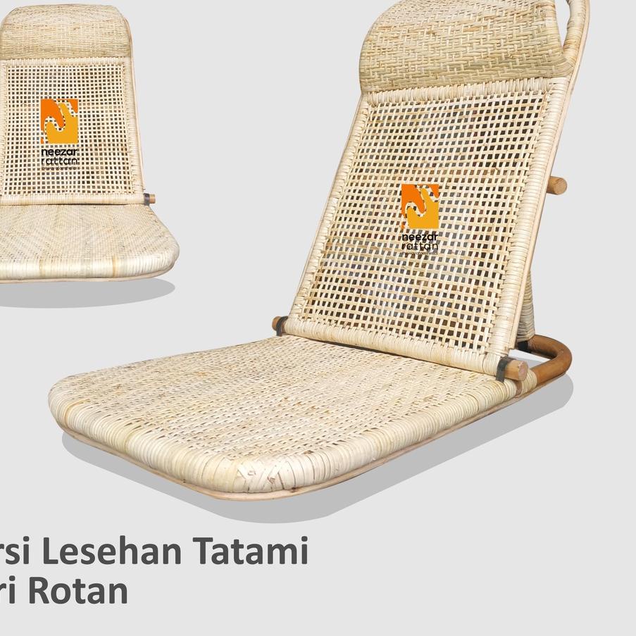 ヤ BEST SELLER Kursi Lesehan Lipat Lantai Santai Pantai Piknik Liburan Malas dari Rotan ←