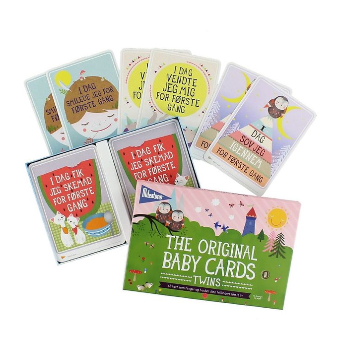 

Milestone Baby Cards Twins | Kartu Edukasi Bayi | Mainan Bayi