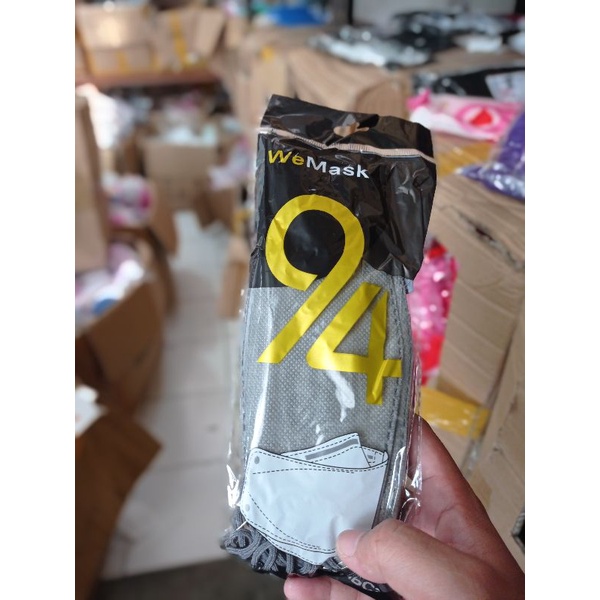 Masker WEMASK KF94 Warna Abu-Abu isi 10pcs
