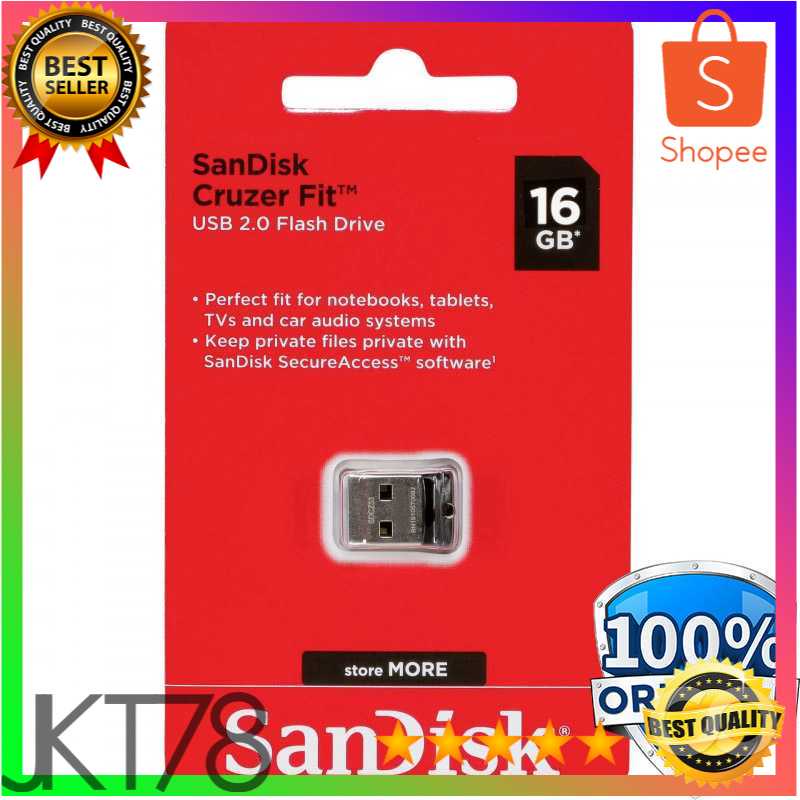 SanDisk Cruzer Fit USB Flash Drive - SDCZ33-G35