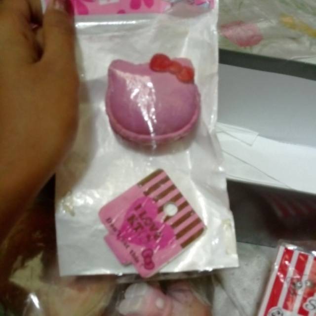 Squishy hk macaron by sanrio rare preloved