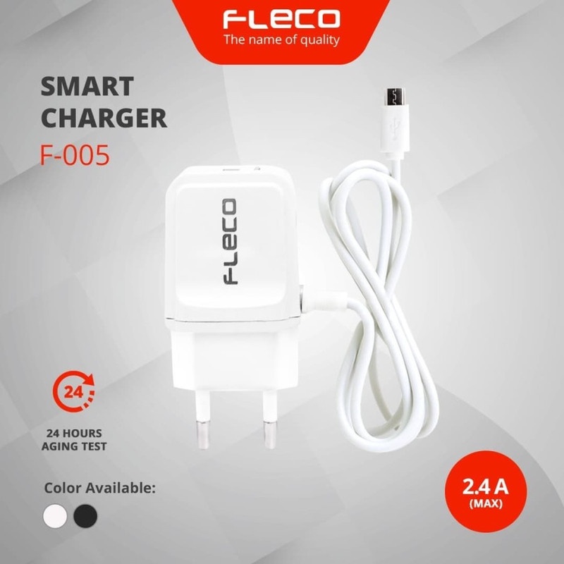 Fleco Travel Charger TC Adaptor Casan USB with cable LED 2.4A F-005 F005 F 005