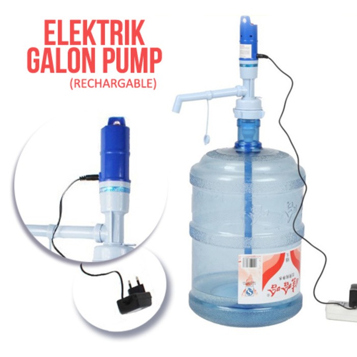 Pompa Galon Elektrik Pump Rechargable Elektrik Galon Pump