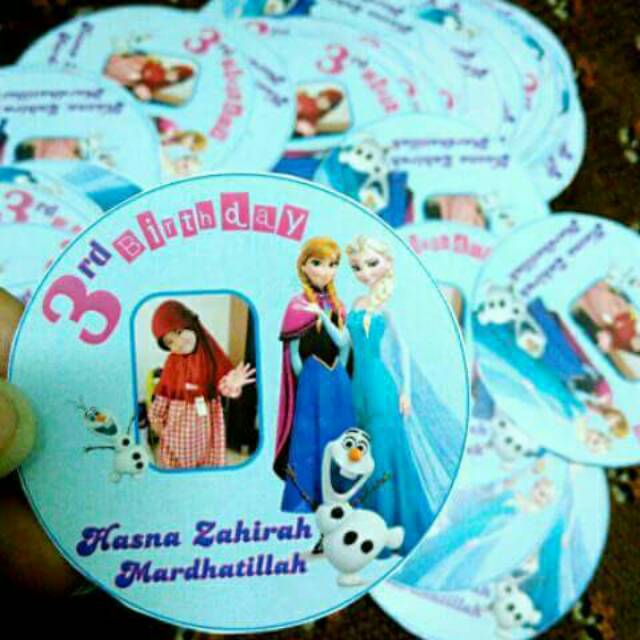 

Stiker bulat ultah isi 30 uk 5cm desain bebas