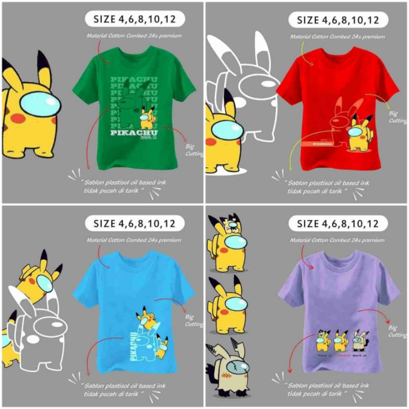Ammigoz Among Us Pokemon Series Graphic Tee