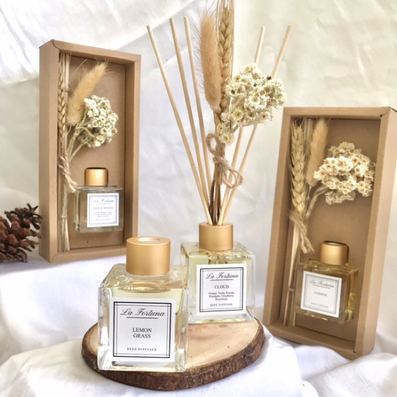 LA FORTUNA - REED DIFFUSER AROMATHERAPHY 50ml | PEWANGI PENGHARUM RUANGAN | PEWANGI AROMATERAPI