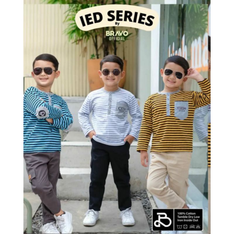 Afsheenastore Bravo Set Casual Setelan Anak Laki 2-10T