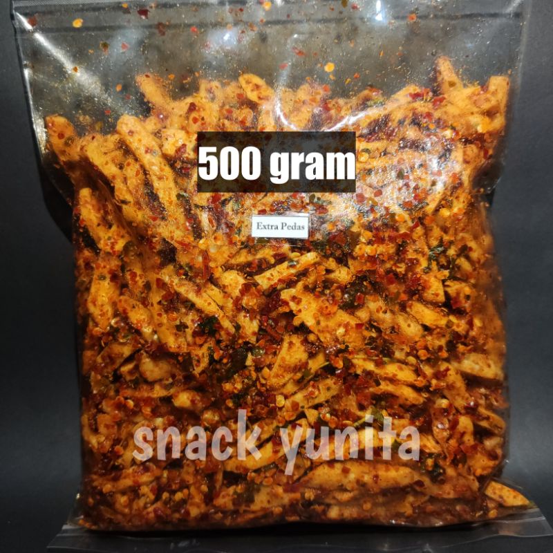 Basreng Daun Jeruk Pedas/Basreng Pedas 500gram