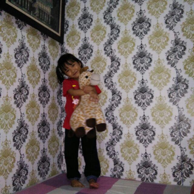 Paling Laku Cod Wallpaper Dinding 10m Motif Batik - Black & White Wave Line Walpaper