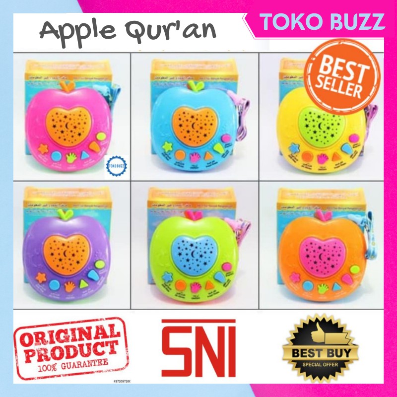 Apple Quran / Mainan Anak Muslim / Apel Quran Original SNI Best Seller