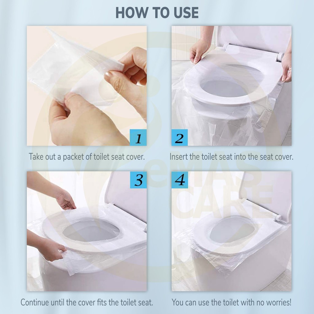 Toilet Seat Cover Alas Duduk Closet Tissue Portable Tisu Tatak Wc Higienis 57