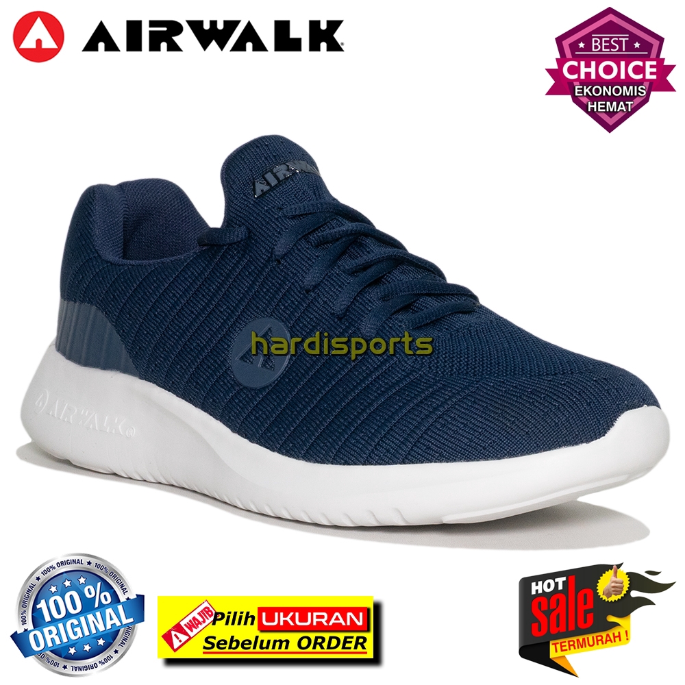 Sepatu Sneaker Pria Airwalk Lucas AIW19CM1030N - Navy ORIGINAL