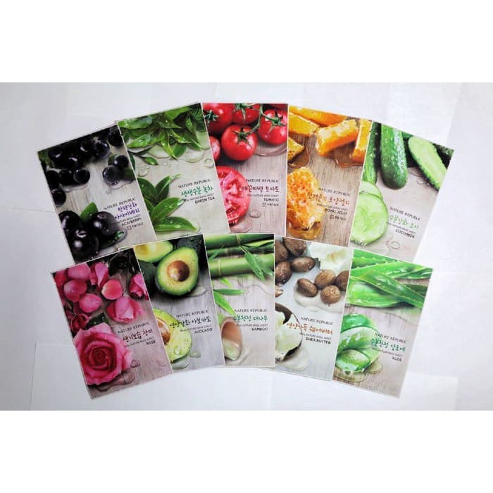 MASKER NATURE REPUBLIC (1KG=25 PCS)- ORIGINAL HAND CARRY FROM KOREA - NATURE REPUBLIC MASK