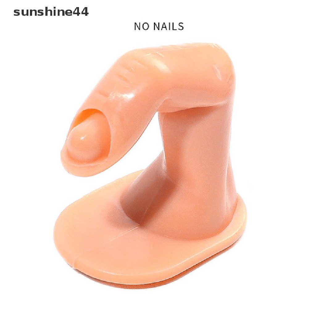 Sunshine 2pcs Model Jari Palsu Bahan Akrilik Untuk Latihan Nail Art