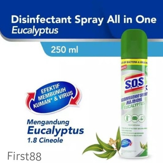 SOS Disinfectant Spray Eucalyptus 250ml